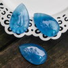 Kaboszon chalcedon blue 37x24x6mm