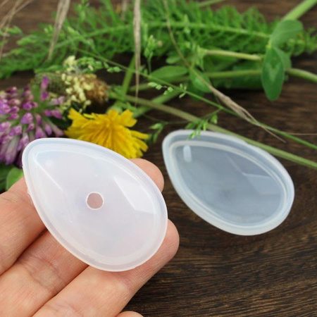 Forma silikonowa do odlewów z żywicy łezka 40x22mm