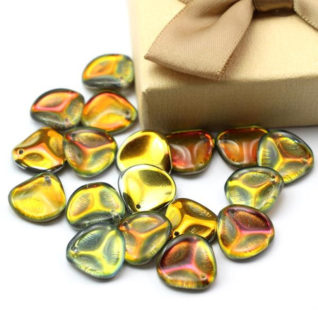 Rose Petals 14x13mm Crystal Marea