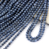 Koral niebieski kula fasetowana 4mm [sznur 39cm]
