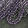 Ametyst kula fasetowana 6mm [sznur 40cm]