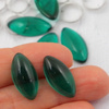 Kaboszon szklany Dk. Emerald wrzeciono 20x10mm