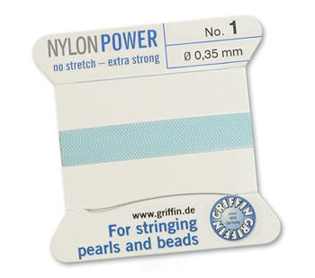 Griffin Nici nylonowe z igłą turquoise 0,35mm [2m]