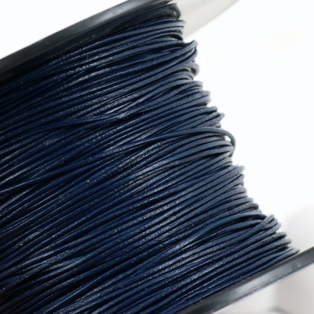 Rzemień skórzany granatowy 1mm [1metr]