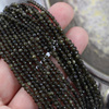 Obsydian złoty kula fasetowana 3mm [sznur 39cm]