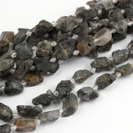 Kwarc Herkimer nieregularna bryłka 15-25mm