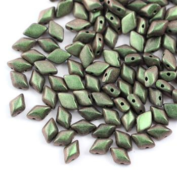 GemDuo 5x8mm Polychrome Sage & Citrus [20szt]