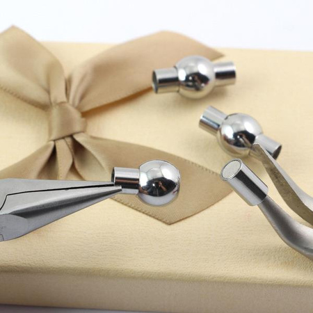 Zapięcie magnetyczne z oliwką stal szlachetna 5mm