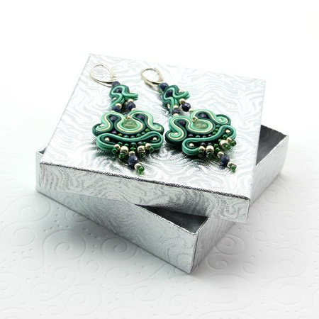 Pudełko ozdobne srebrne 9x9x2,5cm