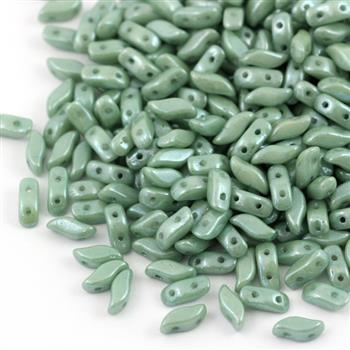 StormDuo 3x7mm Chalk White Teal Luster [20szt]