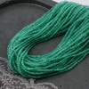 Agat zielony kula fasetowana 2mm [sznur 39cm]