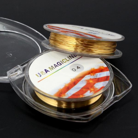 Drut miedziany KC gold 0,4mm/8,5m