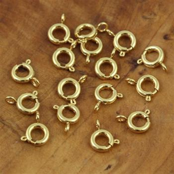 Zapięcie stal szlachetna pozłacana federing 6mm