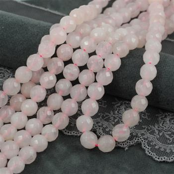 Kwarc różowy kula fasetowana 10mm