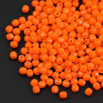 Fire Polish 3mm Opaque Orange [40szt]