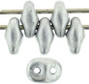 SuperDuo 2.5x5mm Matte Metallic Silver [5g]