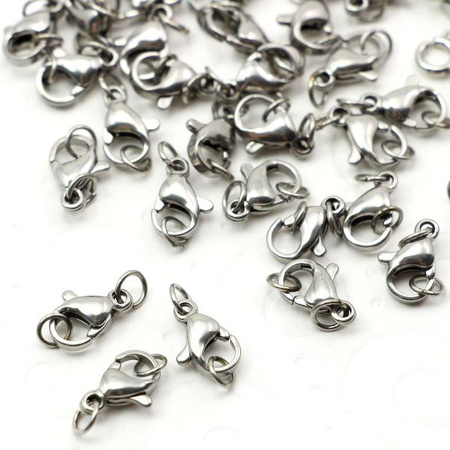 Zapięcie karabińczyk stal szlachetna +OG 10mm