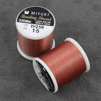 Miyuki nici nylonowe nutmeg 0,2mm [szpula 50m]