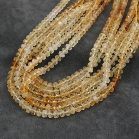 Cytryn oponka fasetowana 6x4mm