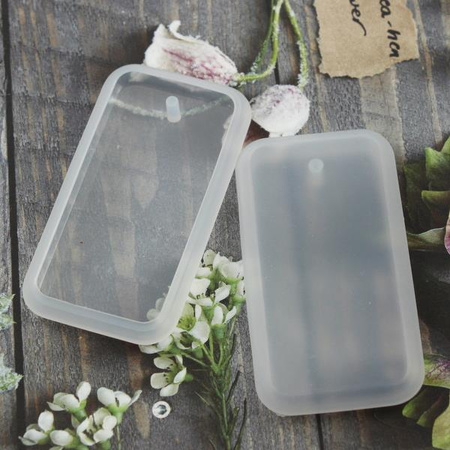 Forma silikonowa do odlewów z żywicy zawieszka prostokąt 60x29mm