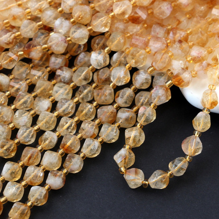 Cytryn kula twist fasetowana 8mm