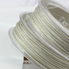 Sznurek metalizowany nylonowy platynowy 1mm [1 metr]