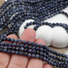 Szafir kula fasetowana 4mm [sznur 39cm]