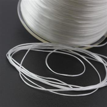 Gumka płaska nitkowa biała 0,6mm