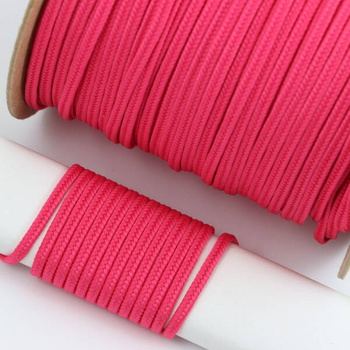 Sznurek sutasz POLSKI 3mm ciemny różowy [1metr]