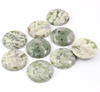 Kaboszon jaspis zielony moneta 35mm