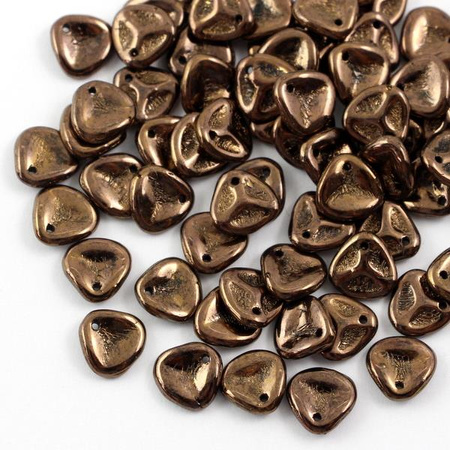 Rose Petals 8x7mm Jet Bronze [10szt]