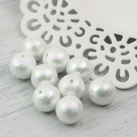 Miyuki Cotton Pearls Rich White kula 12mm