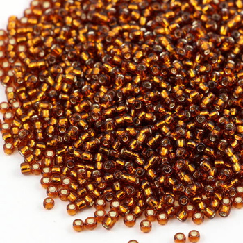 Toho Round 8/0 Silver-Lined Smoky Topaz [10g]