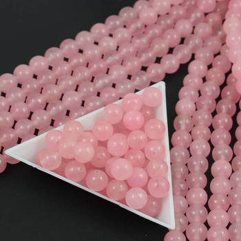 Jadeit różowy kula gładka 8mm