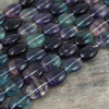 Fluoryt tęczowy owal gładki 18x13mm