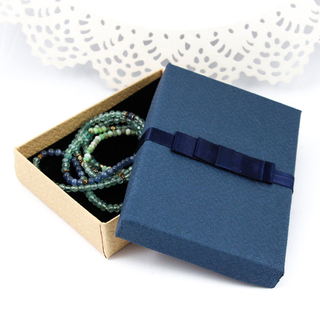 Pudełko ozdobne "ARCO" granatowe 13x10x3cm