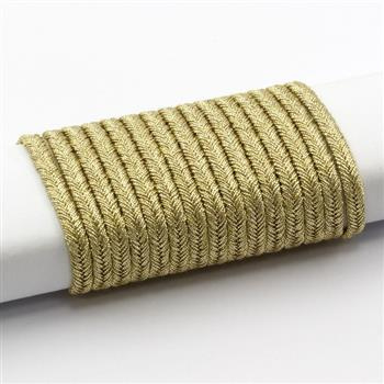 Sznurek sutasz Pega 3mm metalizowany złoty [1 metr]