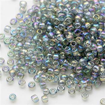 Toho Round 8/0 Transparent Rainbow Black Diamond [10g]