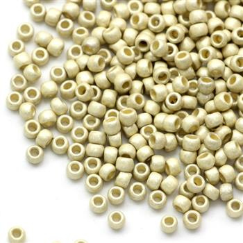 Toho Round 8/0 Permanent Finish - Matte Galvanized Aluminium [10g]