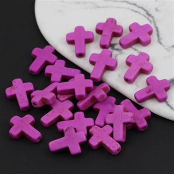 Howlit fioletowy krzyżyk 16x12mm