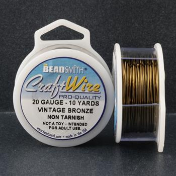 Beadsmith Drut miedziany VINTAGE BRONZE 0,8mm/9,2m