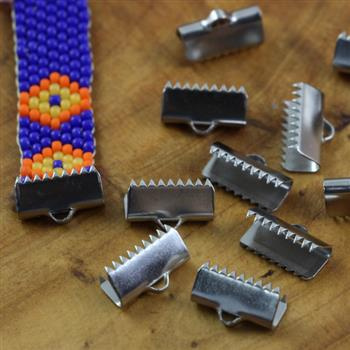 Zakończenie zaciskane krokodylek stal szlachetna 13mm