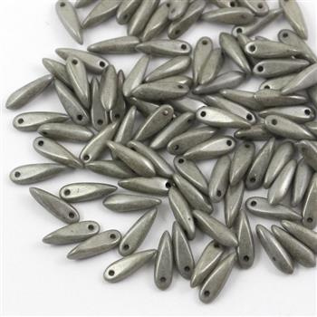 Dagger Chalk White Grey Luster 3x10mm [20szt]