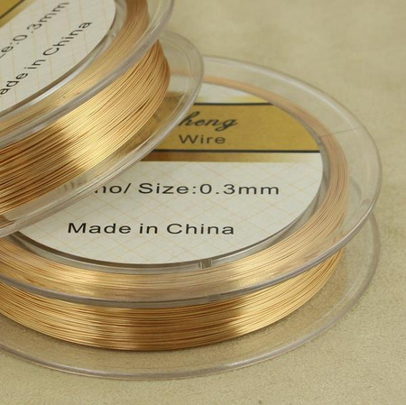 Drut miedziany KC GOLD 0,30mm/100m