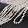 Perła słodkowodna biała oponka 5x4mm [sznur 35cm]