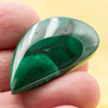Kaboszon malachit 40x23mm