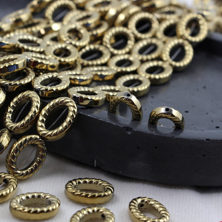 Hematyt złoty owal 15x11mm