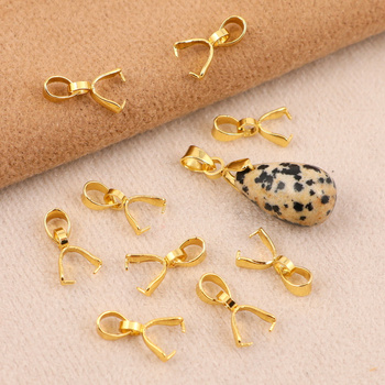 Krawatka z podwieszką stal szlachetna pozłacana 13mm