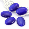 Kaboszon kocie oko owal kobaltowy 30x22mm