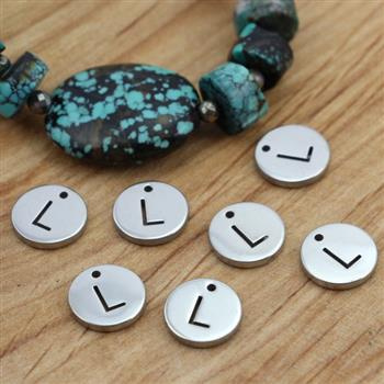 Zawieszka stal szlachetna blaszka 10mm litera L